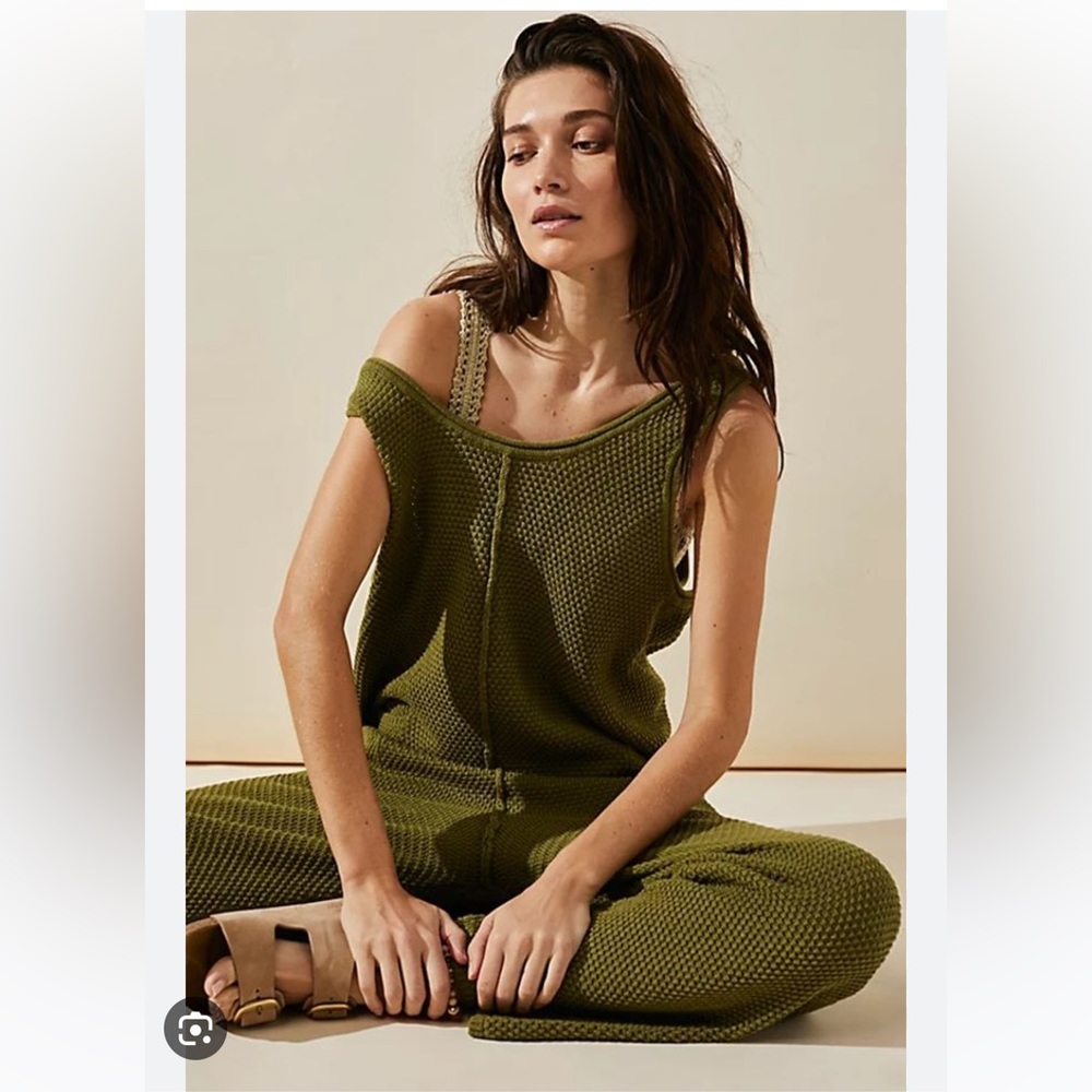 Small Free People Hailee sweater jumper green